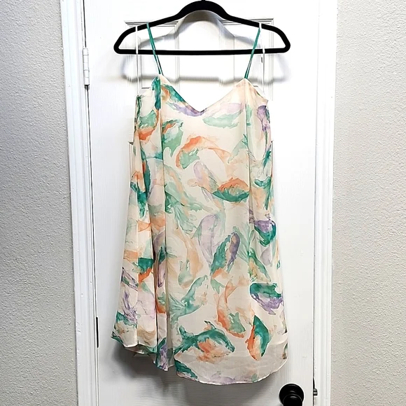Philosophy Koi Watercolor Swing Mini Dress, Size S - Picture 4 of 8